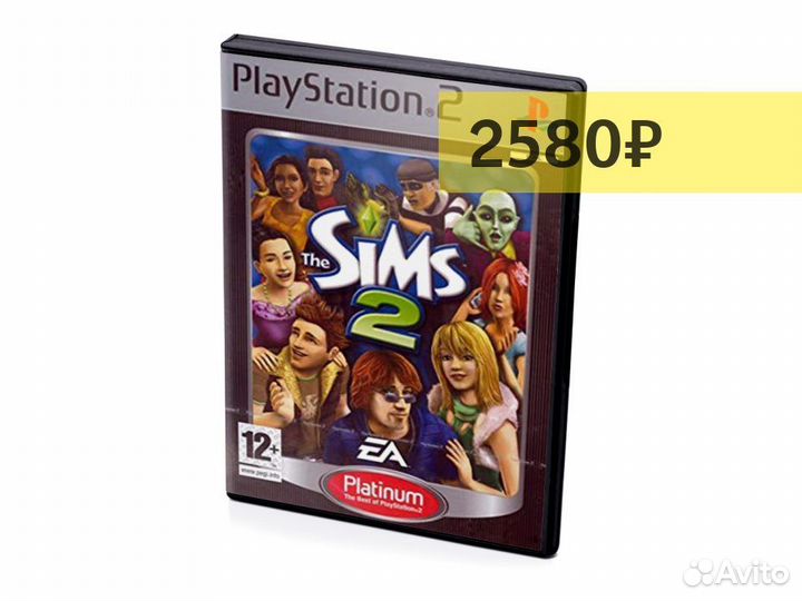 The Sims 2 Platinum, б/у, английский (PS2)