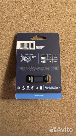 Фонарь велосипедный задний Bbb Spy Black