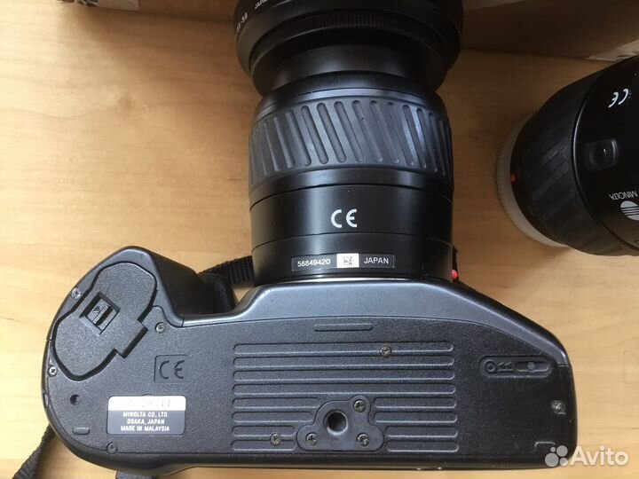 Minolta Dynax 500 super с двумя объективами