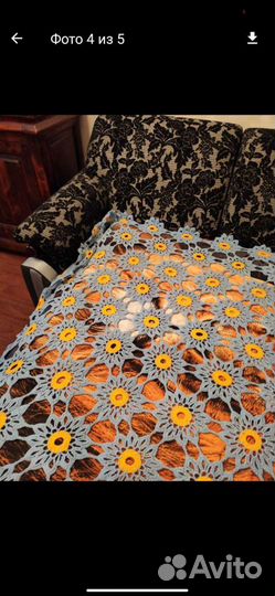 Плед-скатерть ручной работы