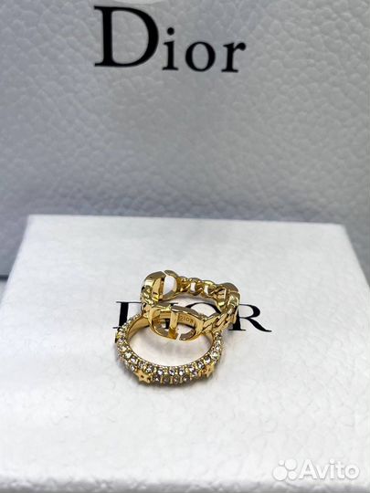 Christian dior комплект колец