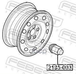 Гайка колесная 2185-003 2185-003 Febest