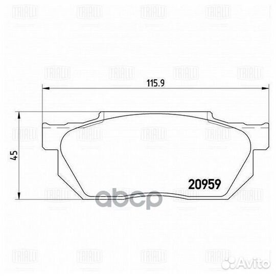Колодки торм. для а/м Honda Civic IV (87) /Civi