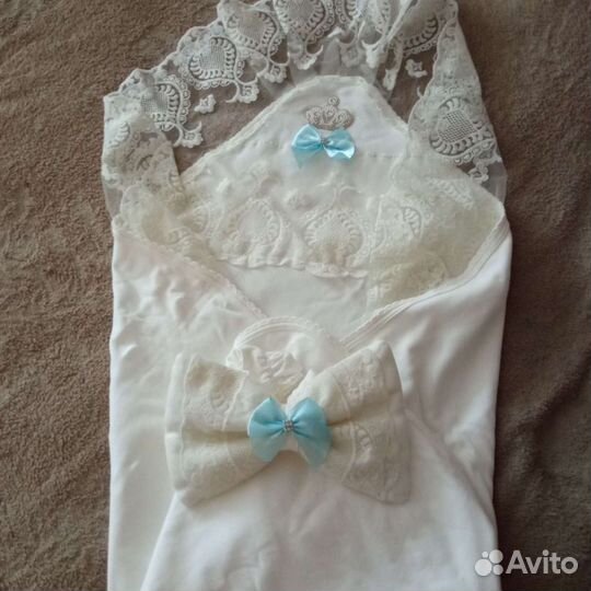 Конверт-плед на выписку летний