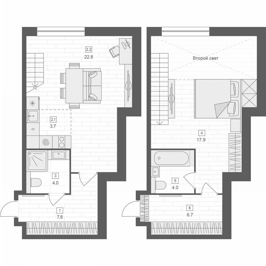 1-к. апартаменты, 67,2 м², 9/10 эт.