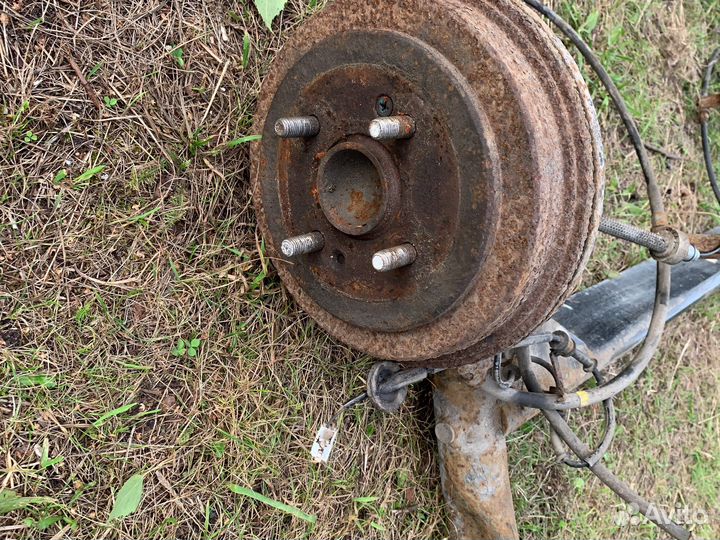 Kia rio 2 задняя балка в сборе подрамник