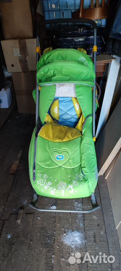 Сани коляска детские бу