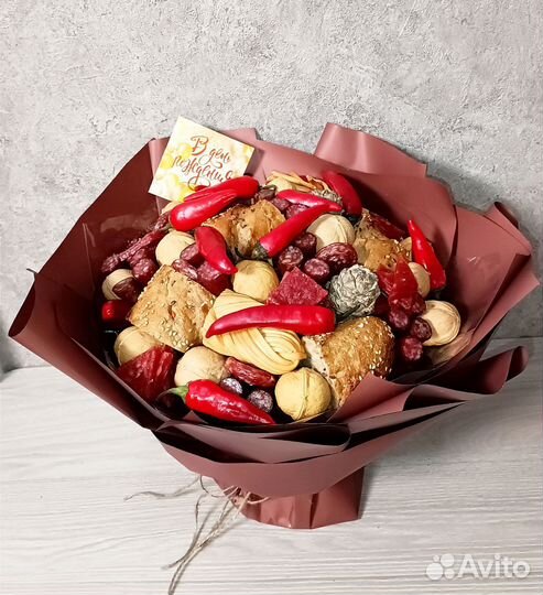 Съедобные мужские букеты