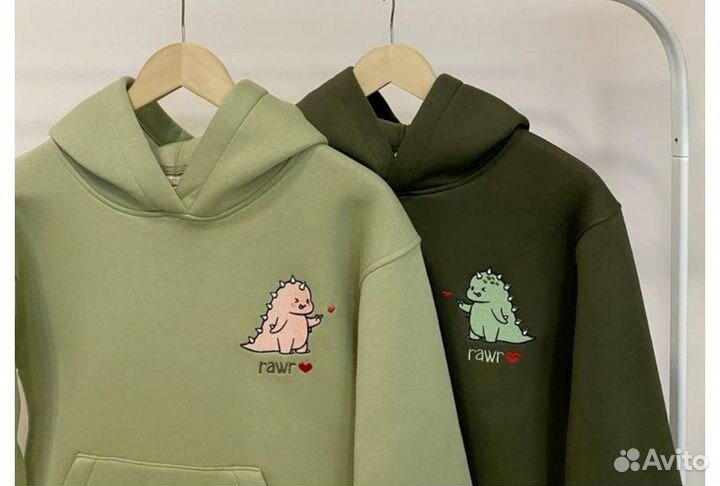 Вышивка на парных худи