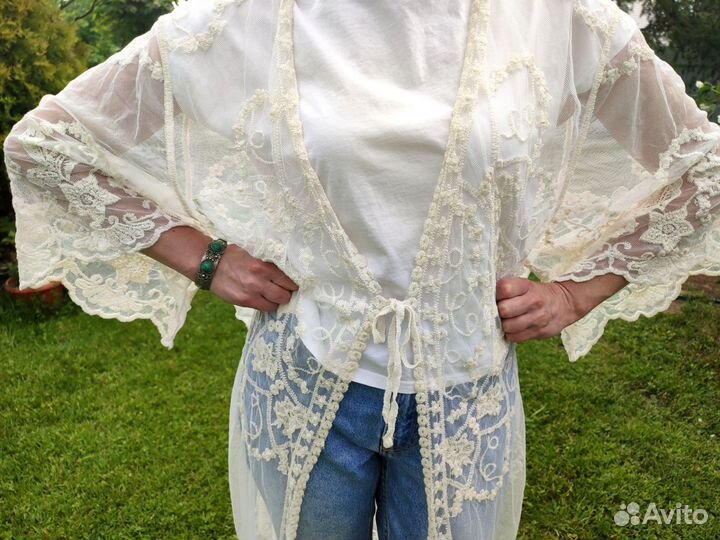 Накидка кимоно женская летняя