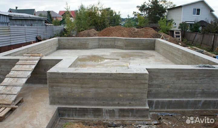 Бетонные работы (отмостка,стяжка,фундамент,плита)