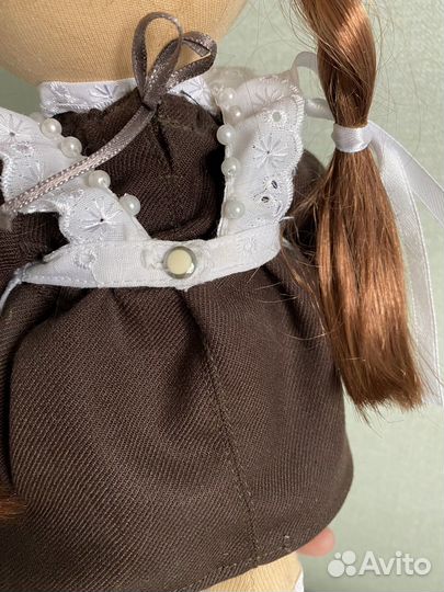 Кукла текстильная Школьница, 30 см