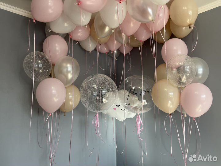 Шары на выписку девочки из роддома