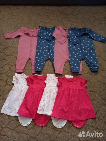 Боди слипы hm mothercare