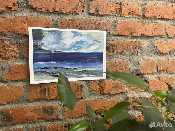 Живопись «Морской пейзаж», картина