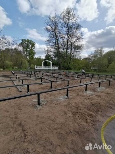 Винтовые сваи. Установка под ключ