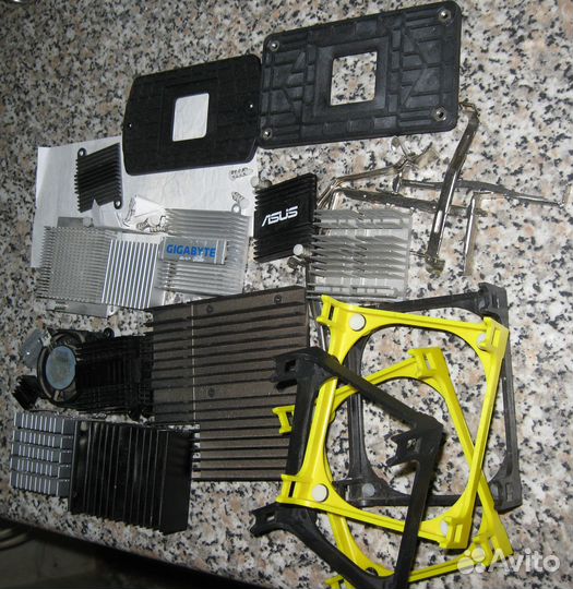 Радиаторы разные и детали от проц. кулеров