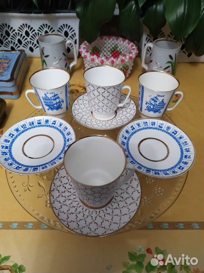 Кофейная пара лфз костяной фарфор