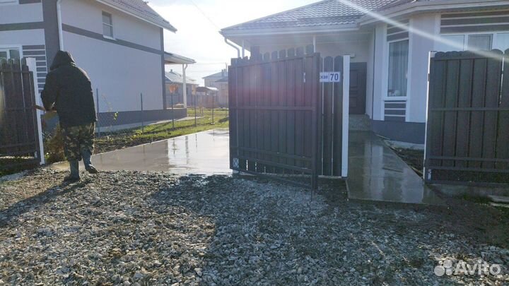 Бетонирование площадок дворов заездов Отмостки