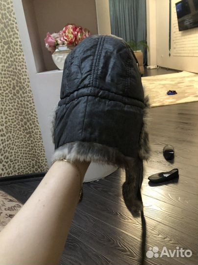 Шапка ушанка натуральный мех итальянская