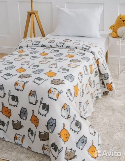 Новый Плед флисовый детский мягкий 100х150