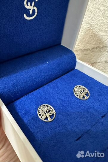 Серьги серебро