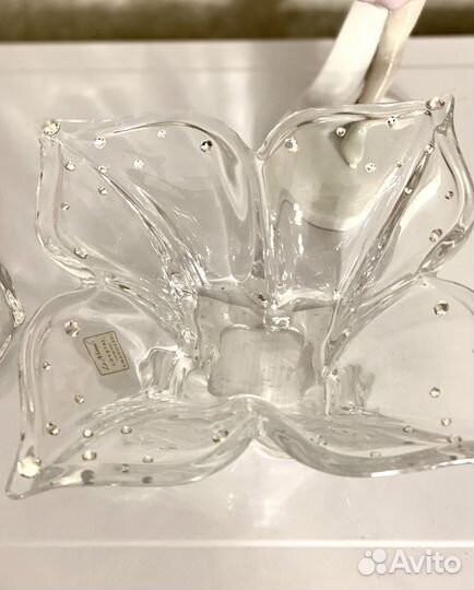 Конфетница Италия стразы Сваровски 15см h