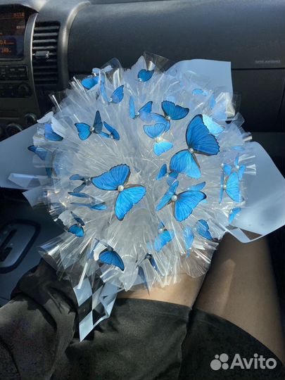 Букет из бабочек с подсветкой ручной работы