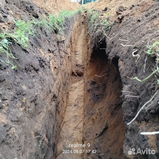 Землекопы копка траншей