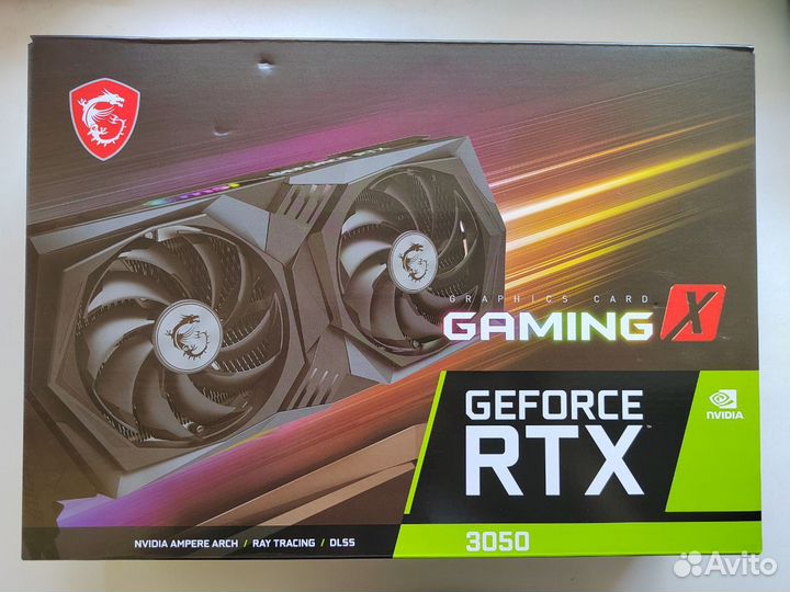 Видеокарта MSI GeForce RTX 3050 gaming X