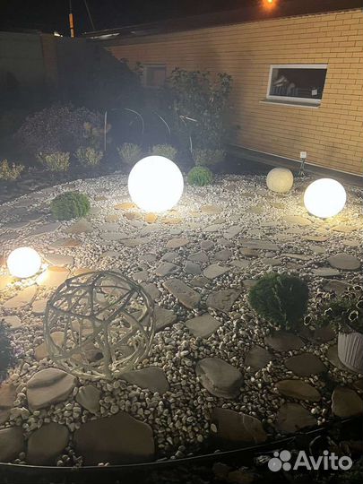 Украшение домов гирляндами, и световые шары