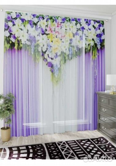 Тюль фототюль вуаль скатерти шторы