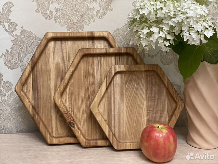 Менажница деревянная ясень трех размеров