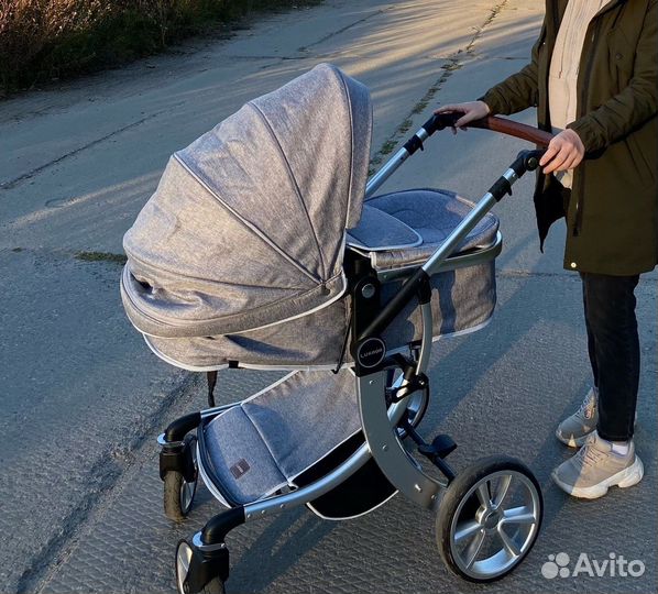 Детская коляска трансформер для новорожденных 2в1