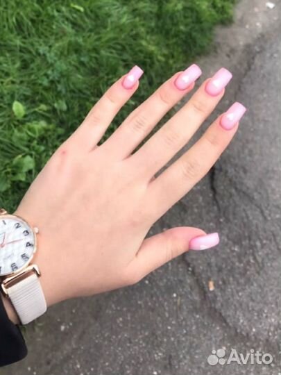 Маникюр наращивание