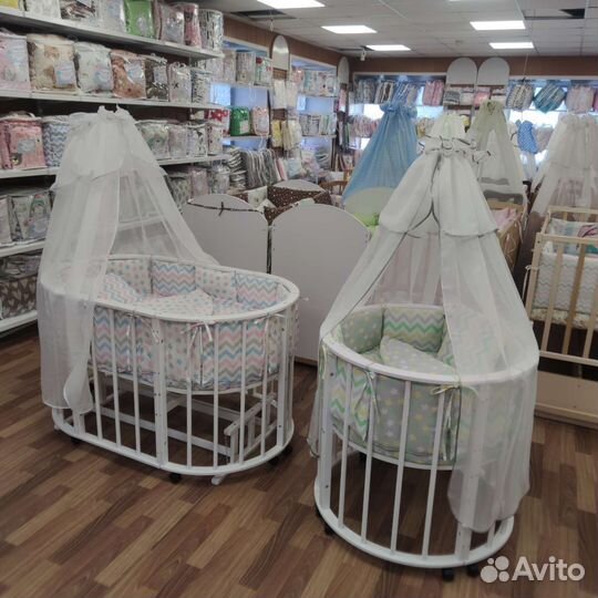 Постелька в овальную кровать новые