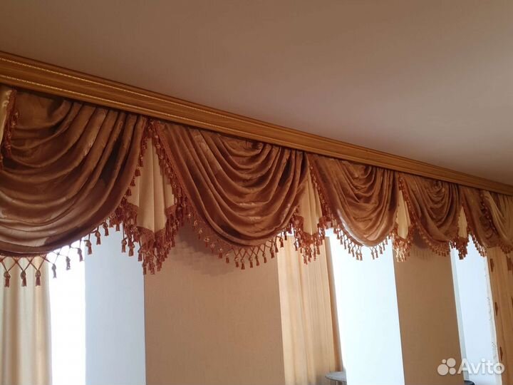 Ламбрекен 6 метров, шторы