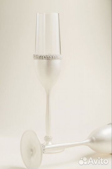 Свадебные бокалы ручной работы