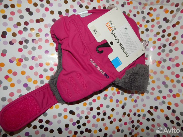 Новая Didriksons 56 шапка, Краги Lassie р.6