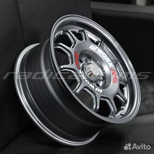 Zoomer FF63 Work RS11 15x7 4x100 Dark Gunmetal