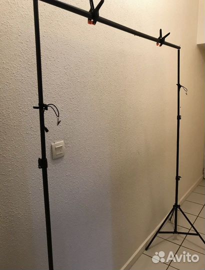 Стойка для фона+ткань для фотосъемки