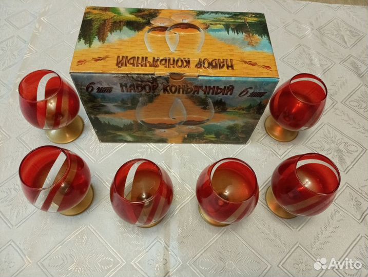 Набор бокалов, рюмки, стопки