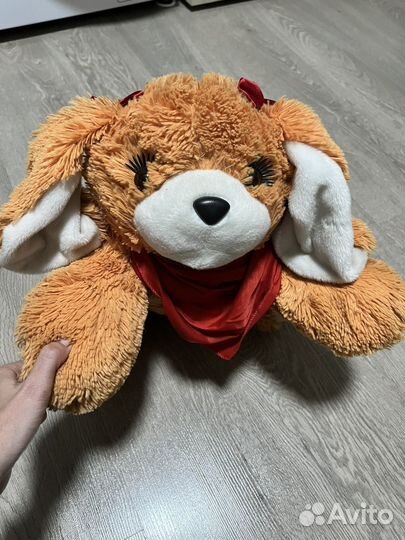 Большая мягкая игрушка собака