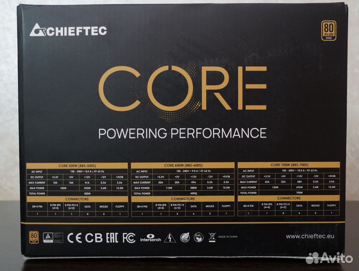 Блок питания Chieftec core 700W (Core BBS-700S)