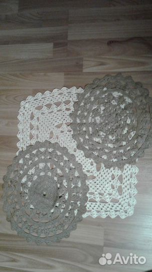 Ажурные салфетки на кресла, столы, стулья