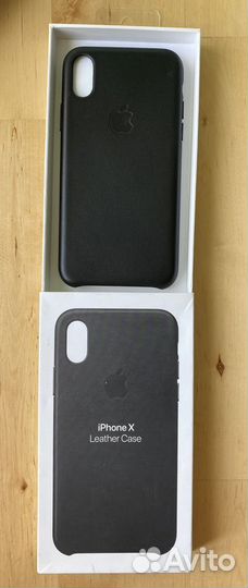 Чехол на iPhone XS кожаный