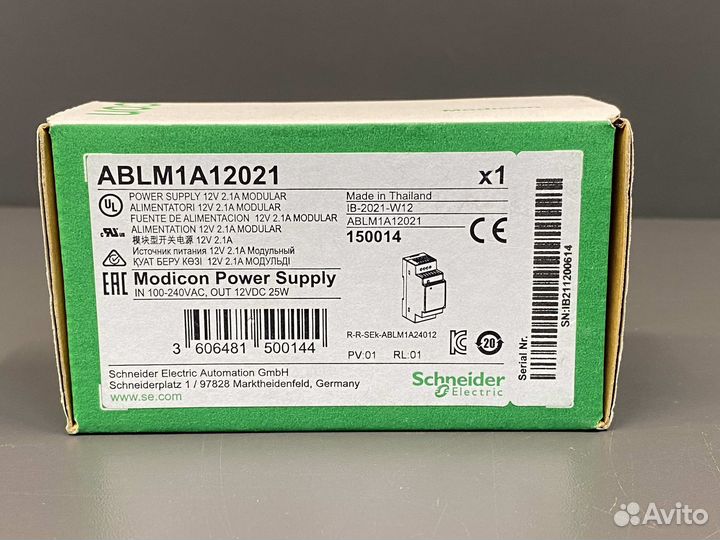 Schneider Electric ablm1A12021 новый, 1 шт