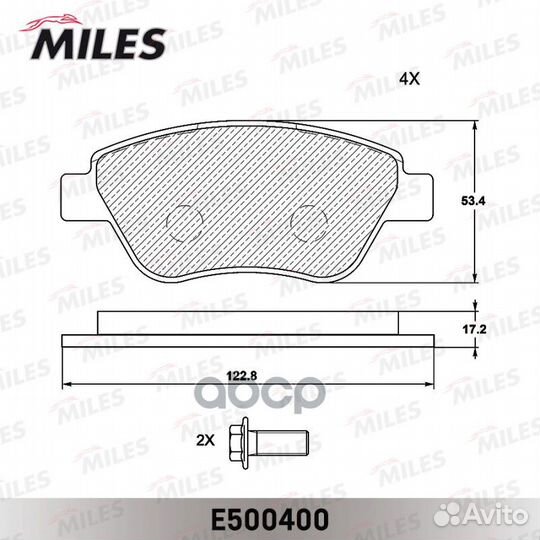 Колодки тормозные fiat albea 01-09 передние