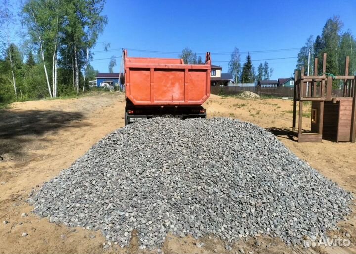 Песок с доставкой, песок карьерный, щебень