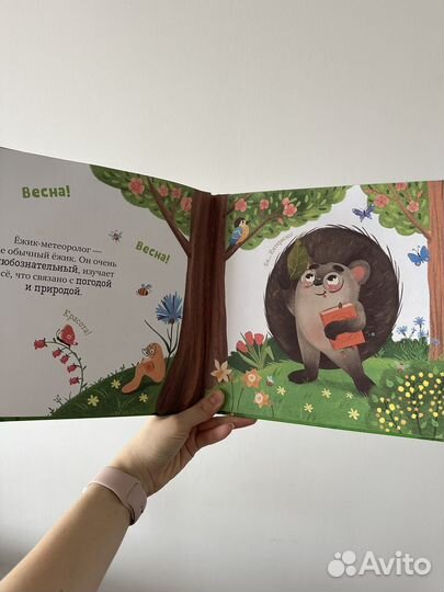 Детская книга clever ежик встречает весну